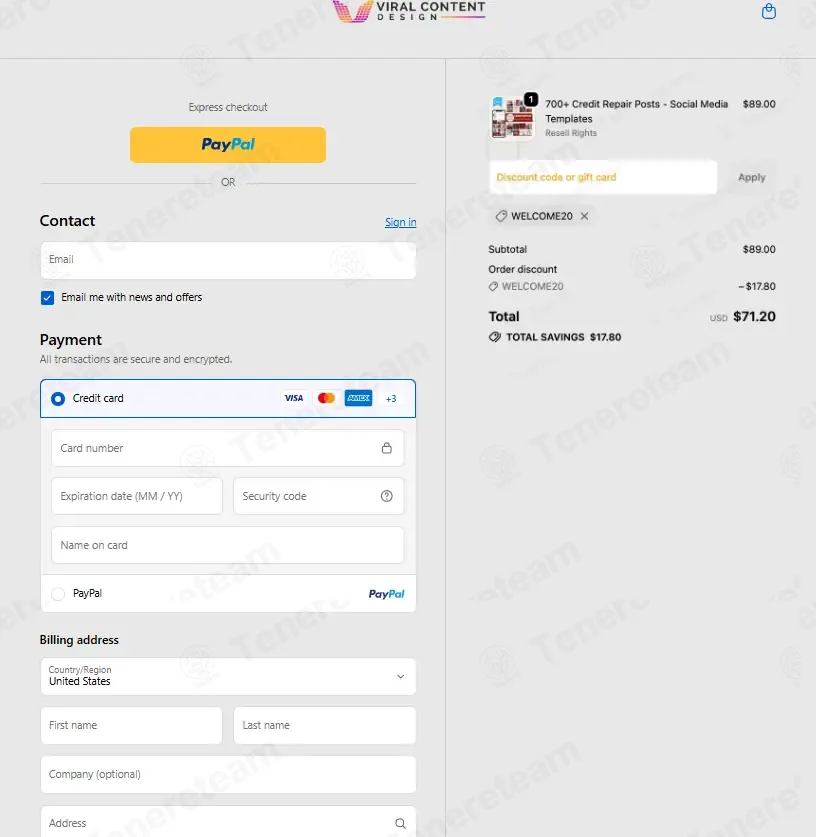 Viral Content Design coupon code: 20% off with WELCOME20. Tested and valid as 1 month ago.