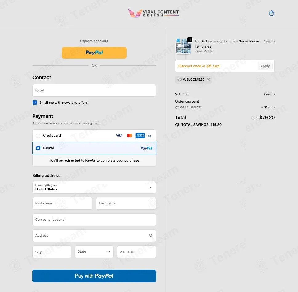 Viral Content Design coupon code: 20% off with WELCOME20. Tested and valid as 1 month ago.