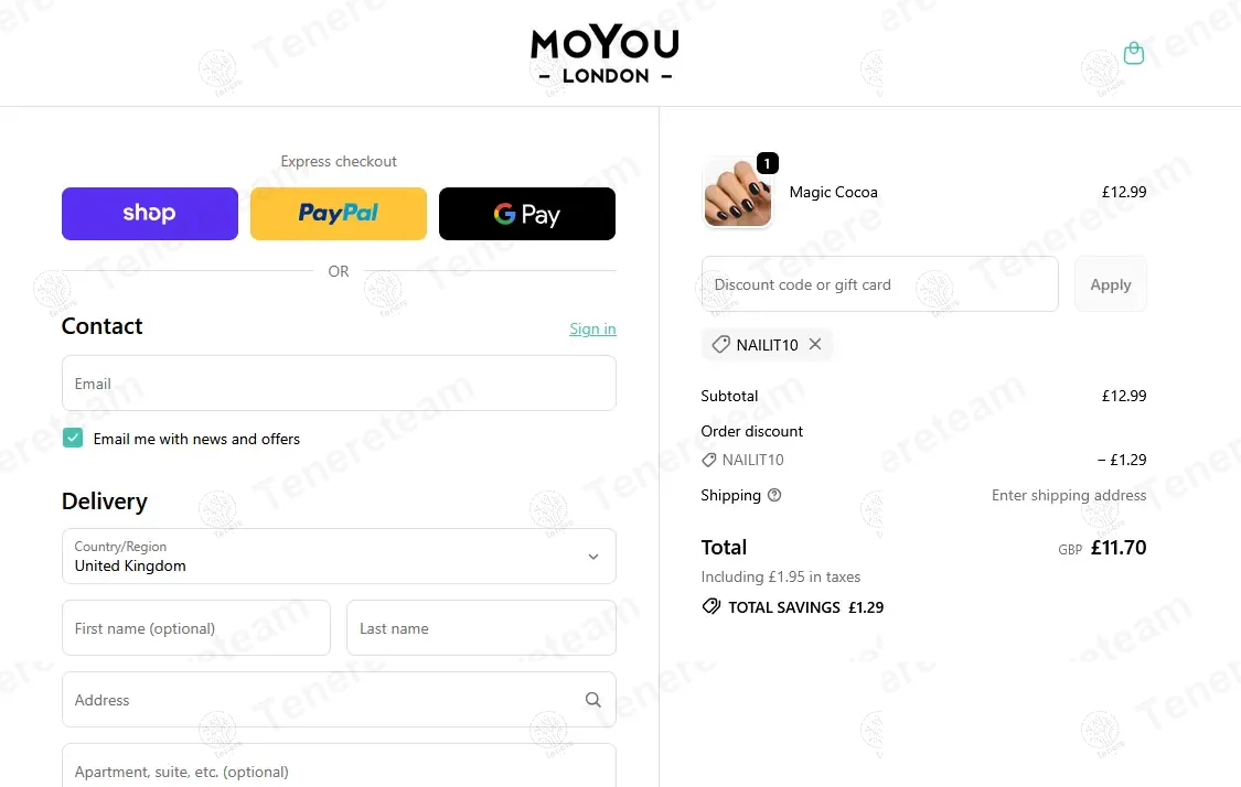 Moyou London coupon code: 10% off with NAILIT10. Tested and valid as 8 months ago.