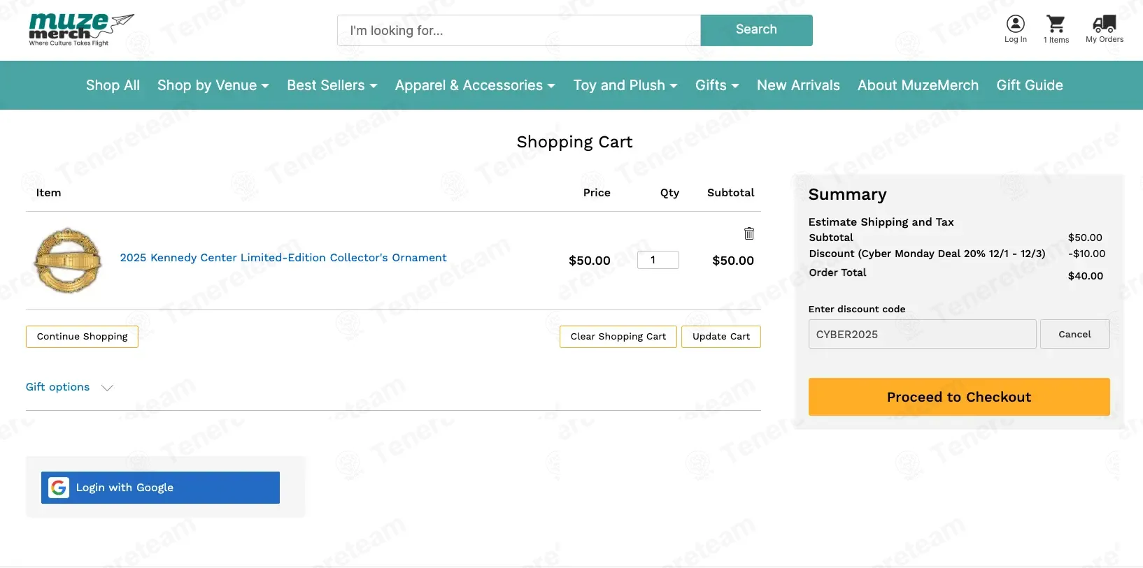 Kennedy Center coupon code: 20% off with CYBER2025. Tested and valid as 2 months ago.