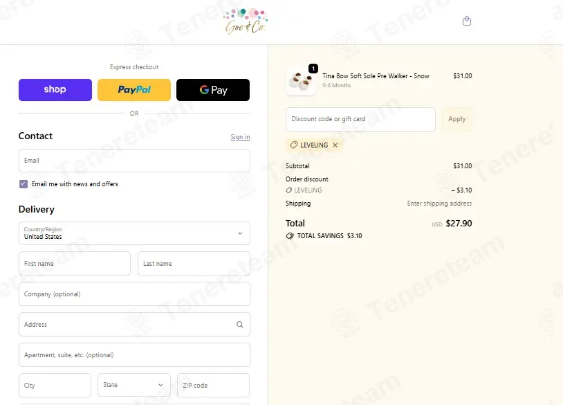 Goo And Co coupon code: 10% off with LEVELING. Tested and valid as 3 weeks ago.