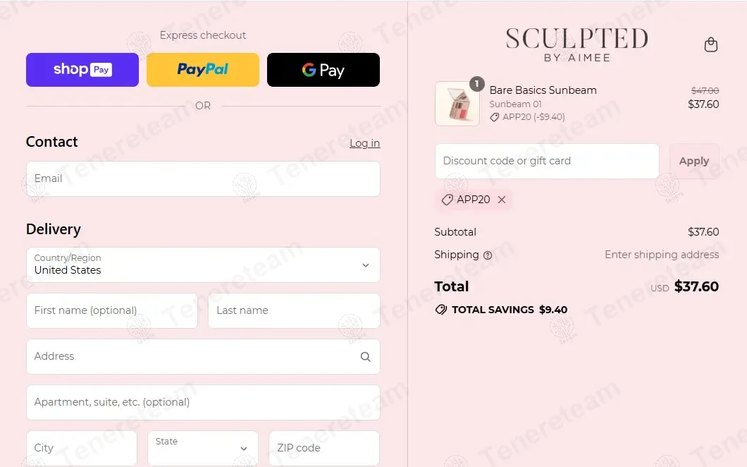 Sculpted by Aimee Connolly coupon code: 20% off with APP20. Tested and valid as 1 year ago.