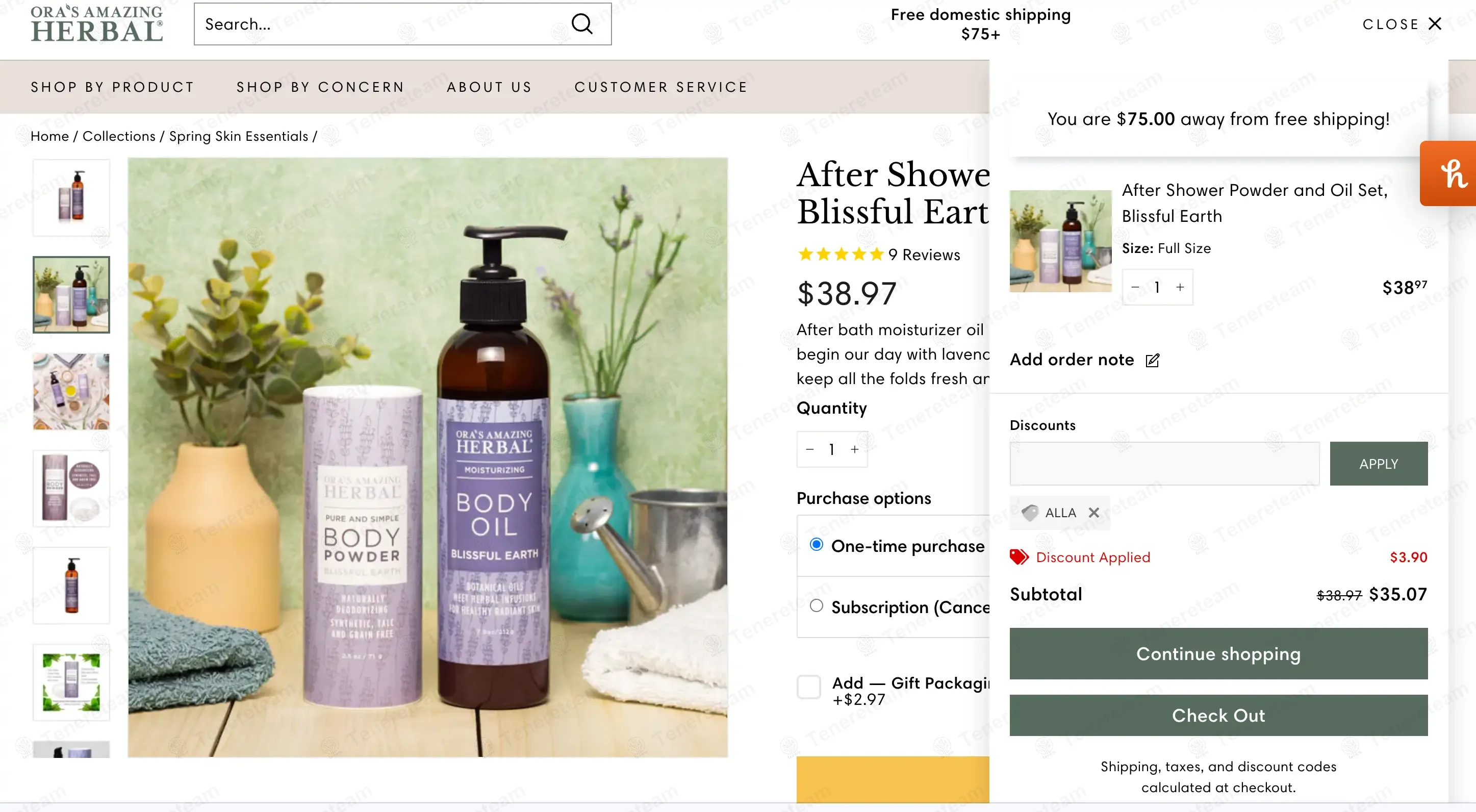 Ora's Amazing Herbal coupon code: 10% off with ALLA. Tested and valid as 1 year ago.