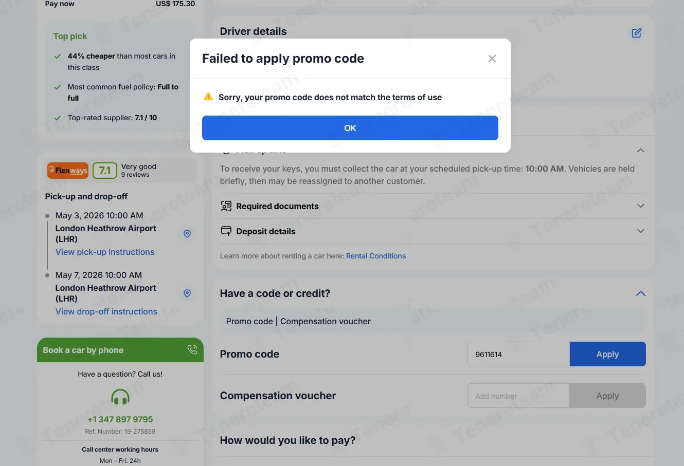 Economybookings.com coupon code: 5% off with 9611614. Tested and valid as 1 month ago.