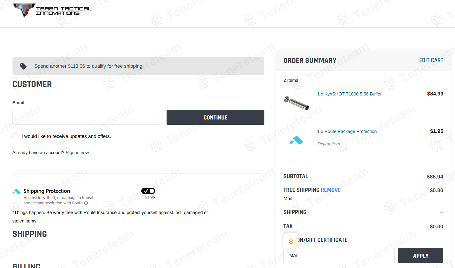 Taran Tactical Innovations coupon code: Sale off with MAIL. Tested and valid as 8 months ago.