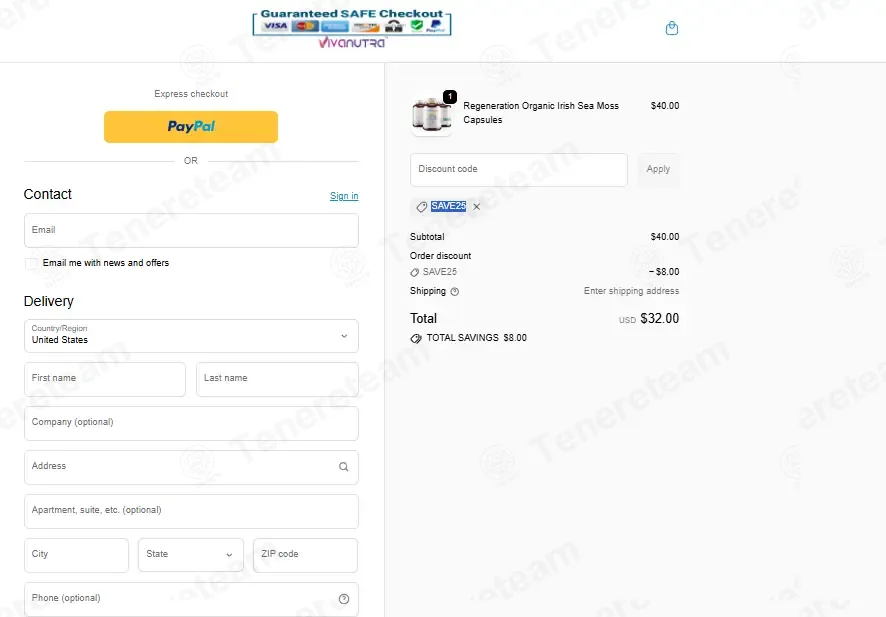 Viva Nutra coupon code: 20% off with SAVE25. Tested and valid as 2 weeks ago.