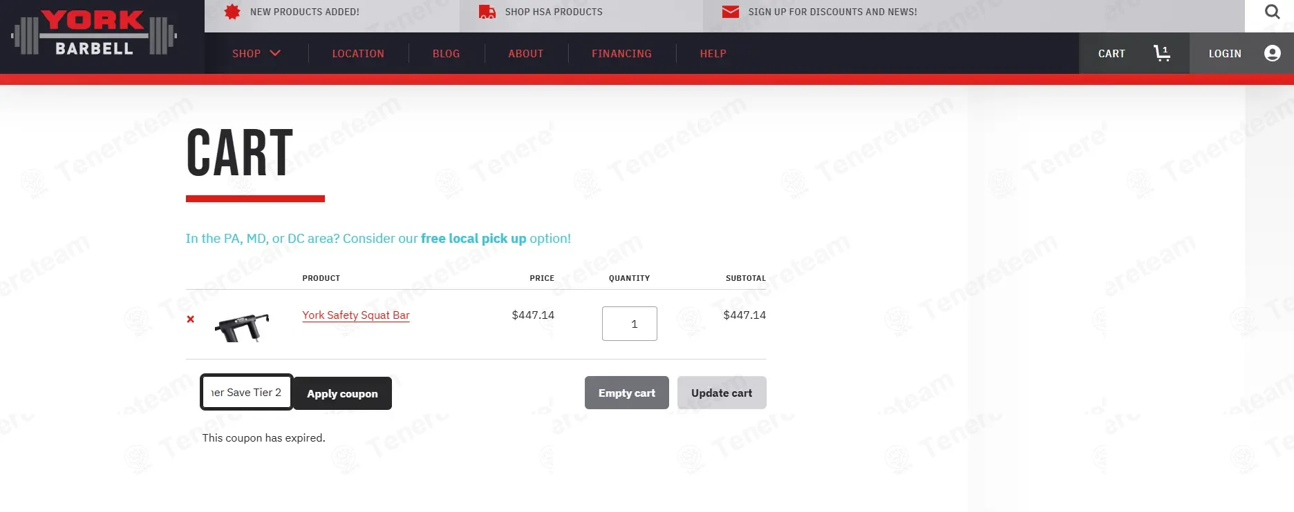 York Barbell coupon code: $50 off with Summer Save Tier 2. Tested and valid as 2 weeks ago.
