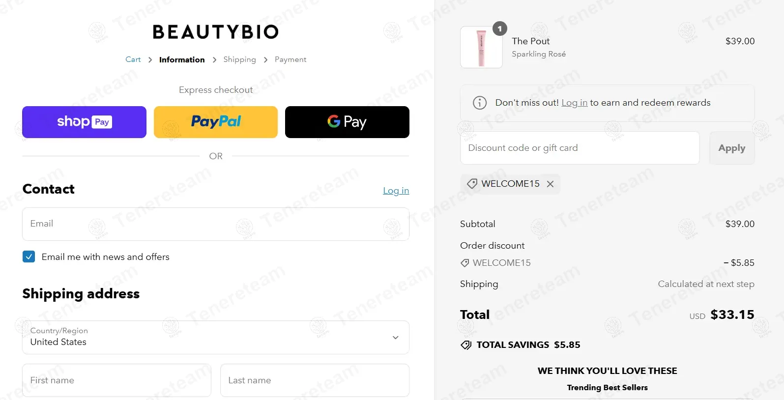 BeautyBio coupon code: 15% off with WELCOME15. Tested and valid as 7 months ago.