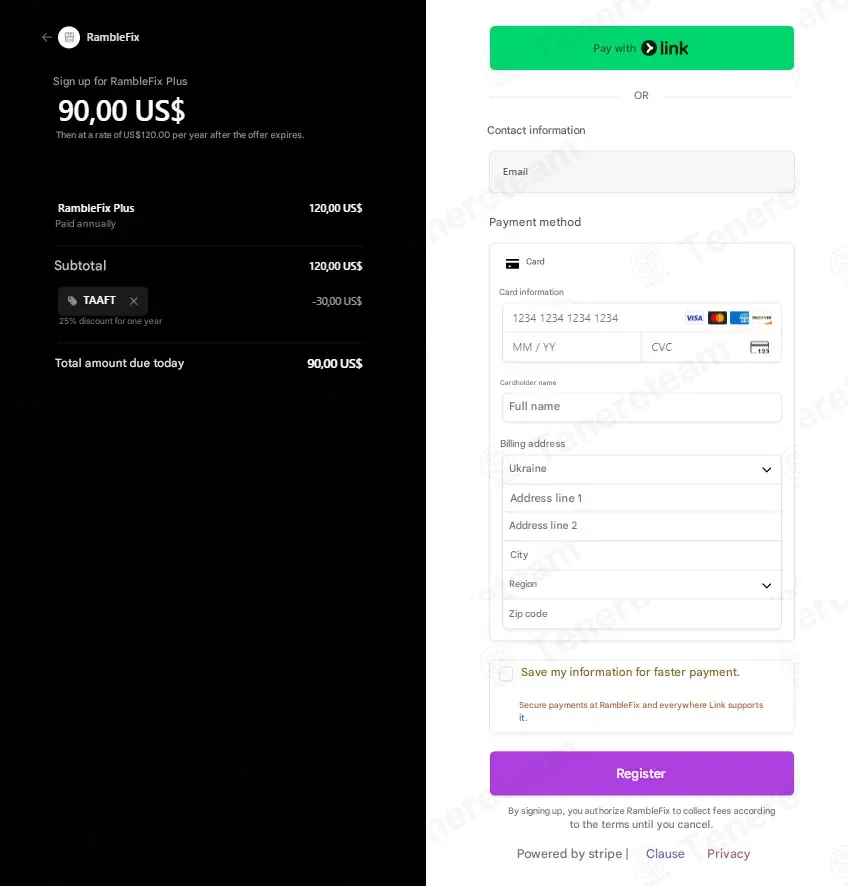 RambleFix apply coupon code