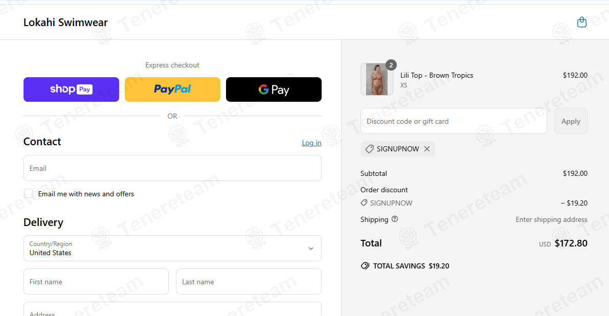 Lokahi Swimwear coupon code: 10% off with SIGNUPNOW. Tested and valid as 1 year ago.