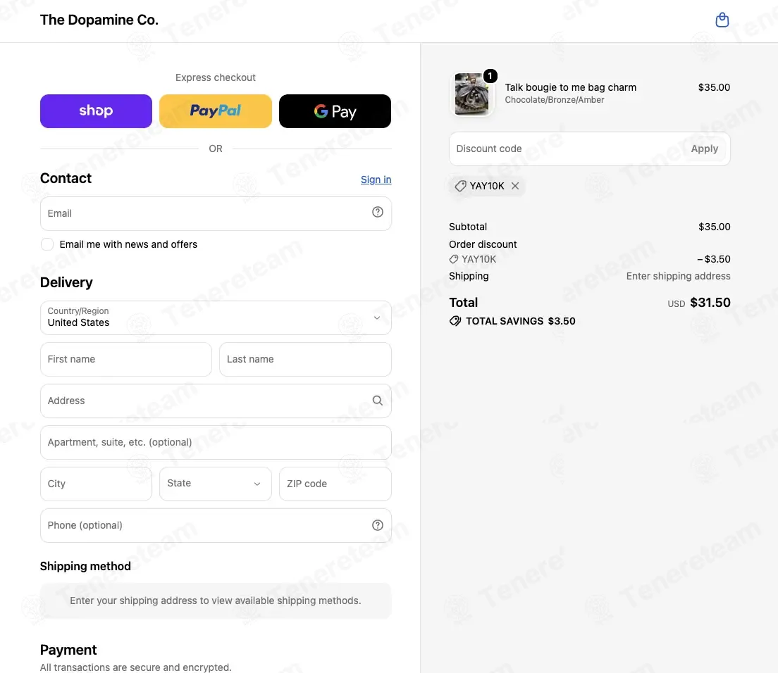 The Dopamine Co apply coupon code