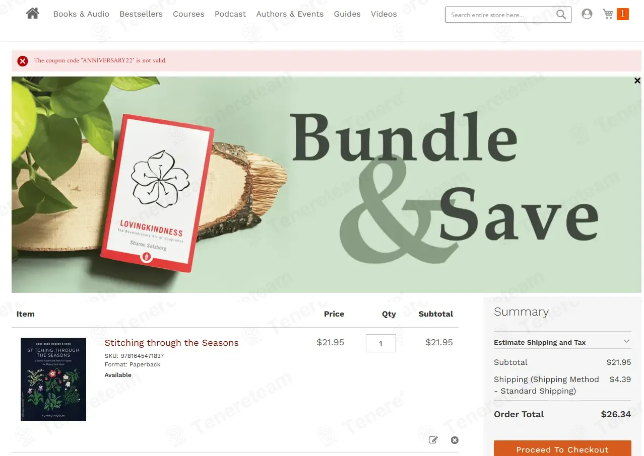 Shambhala Publications coupon code: 30% off with ANNIVERSARY22. Tested and valid as 1 month ago.