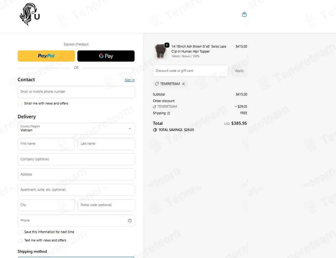 Ulofey coupon code: 5% off with TENERETEAM. Tested and valid as 1 week ago.