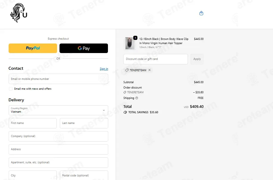 Ulofey coupon code: 5% off with TENERETEAM. Tested and valid as 1 week ago.
