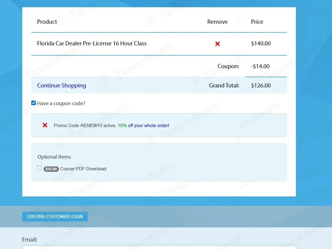 Online Auto Dealer Ed coupon code: 10% off with RENEW10. Tested and valid as 1 month ago.