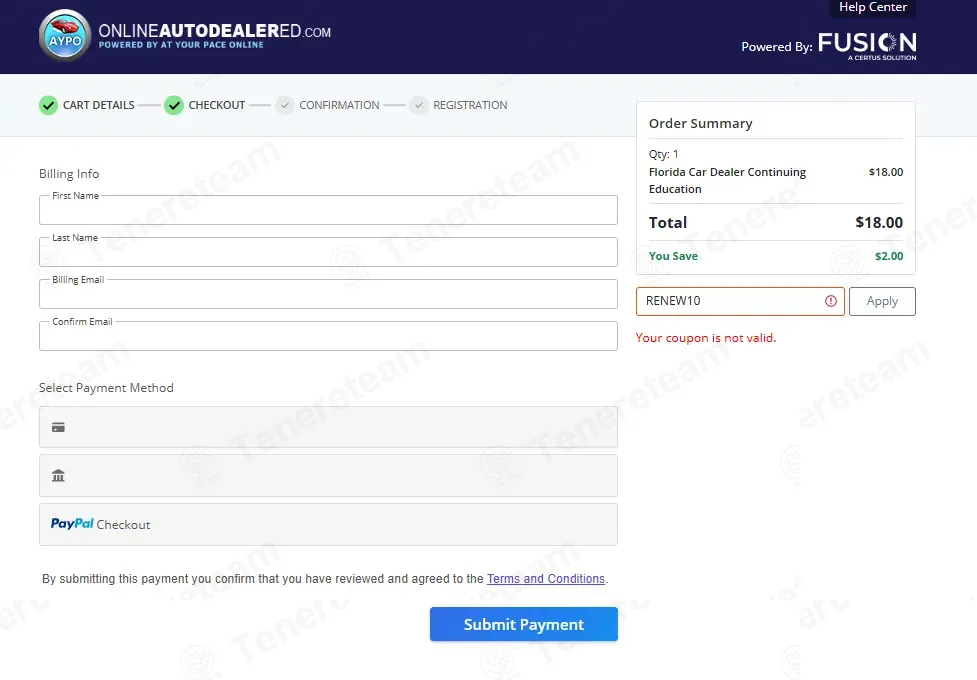Online Auto Dealer Ed coupon code: 10% off with RENEW10. Tested and valid as 1 month ago.