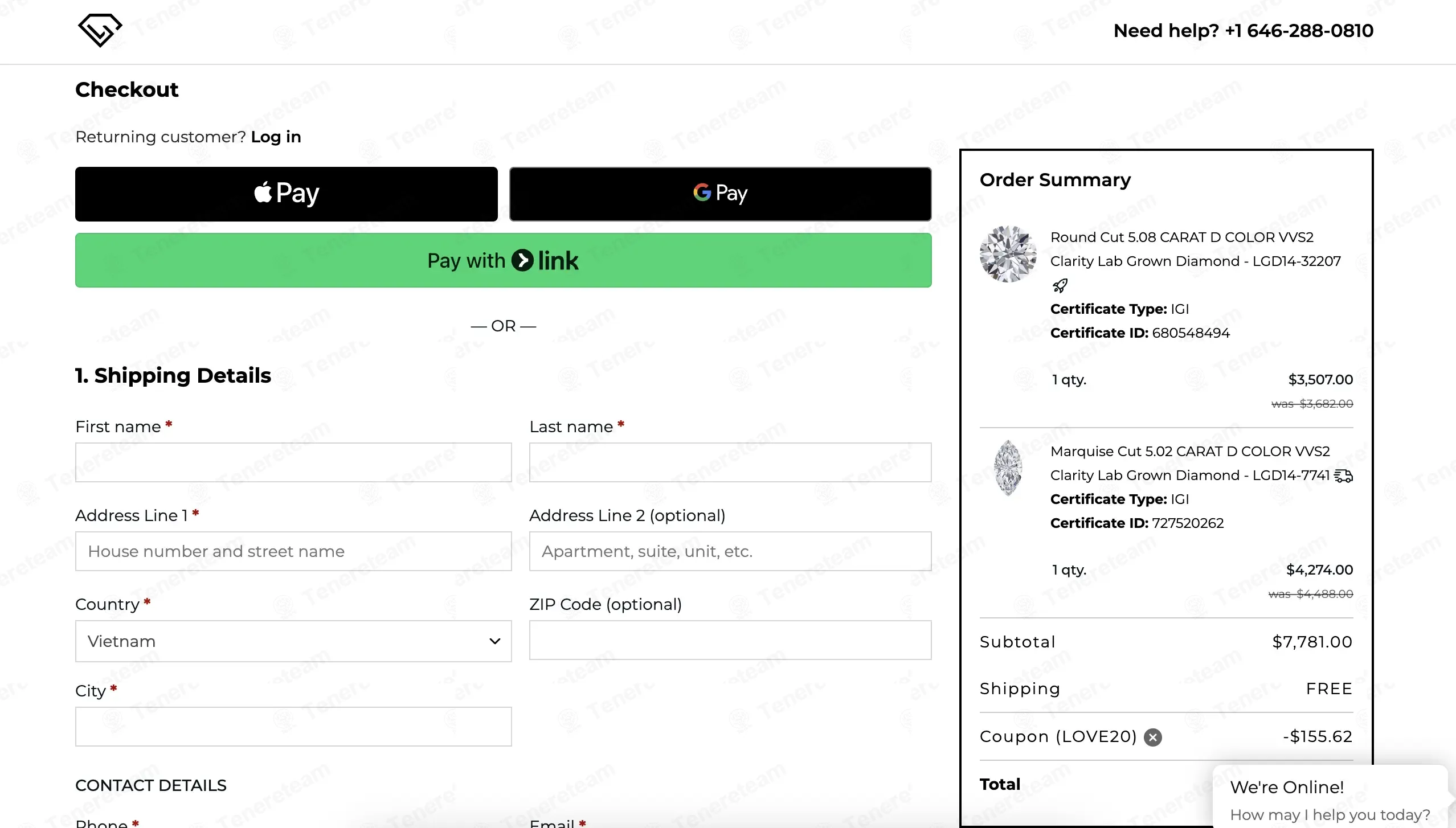 Loose Grown Diamond coupon code: 2% off with LOVE20. Tested and valid as 4 days ago.