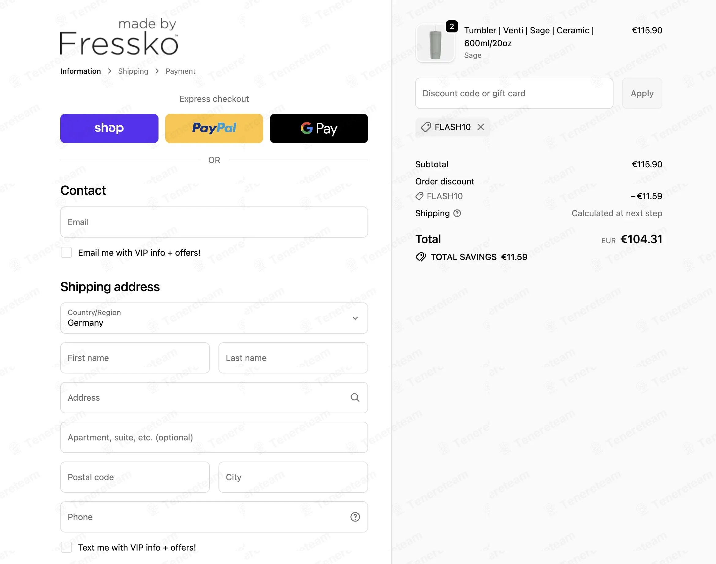 Made By Fressko coupon code: 10% off with FLASH10. Tested and valid as 4 months ago.