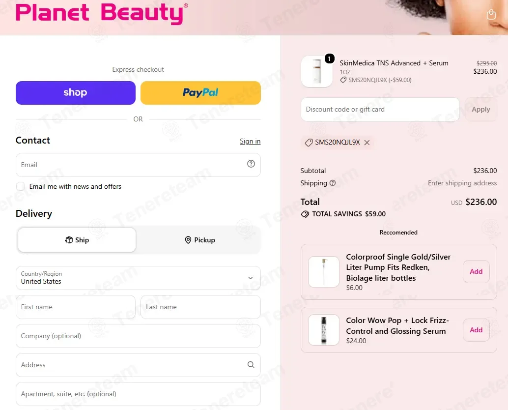 Planet Beauty coupon code: 20% off with SMS20NQJL9X. Tested and valid as 3 weeks ago.