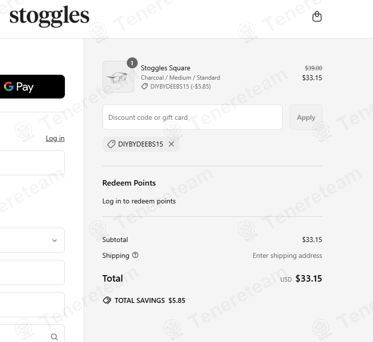 Stoggles coupon code: 15% off with DIYBYDEEBS15. Tested and valid as 1 year ago.