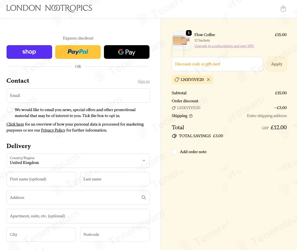 London Nootropics coupon code: 20% off with LNXVIVE20. Tested and valid as 8 months ago.