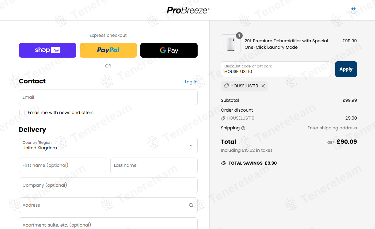 Pro Breeze coupon code: 10% off with HOUSELUST10. Tested and valid as 1 year ago.