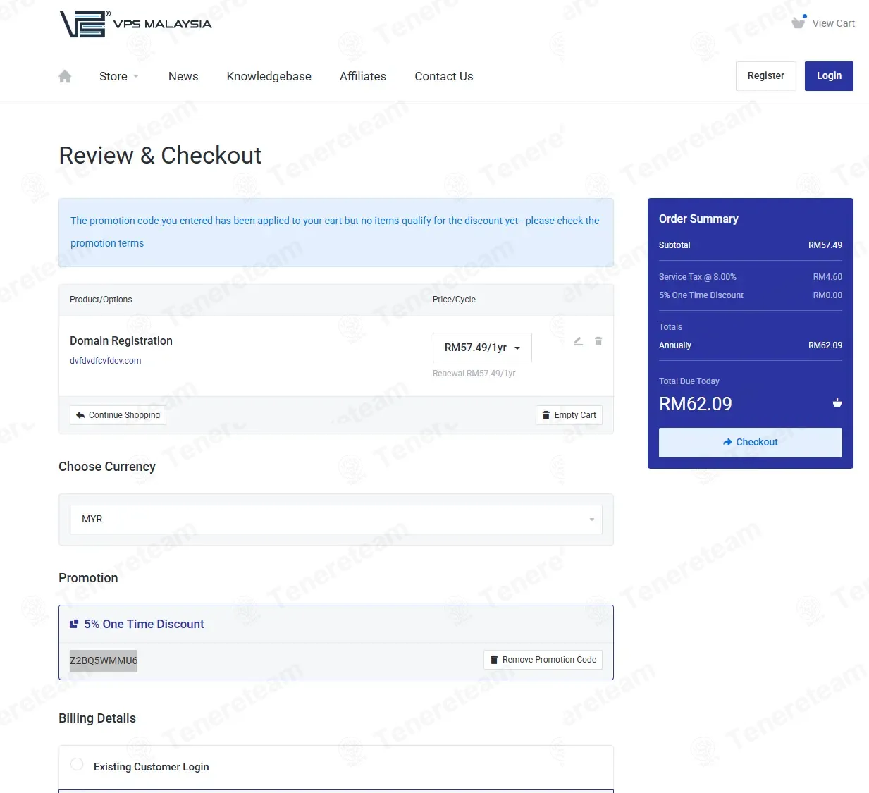 VPS Malaysia coupon code: 5% off with Z2BQ5WMMU6. Tested and valid as 1 month ago.