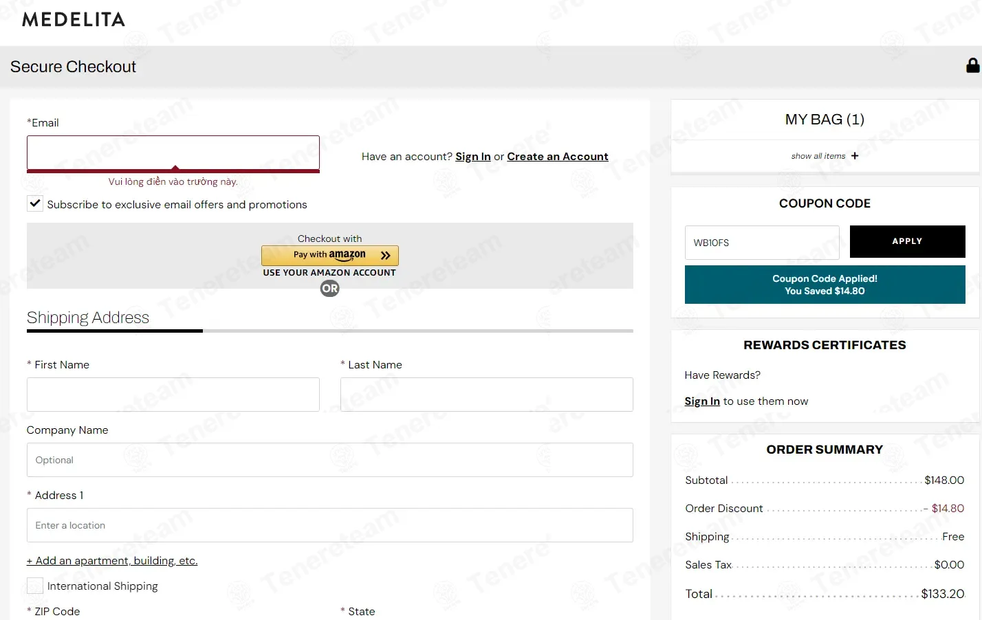 Medelita coupon code: 10% off with WB10FS. Tested and valid as 1 week ago.