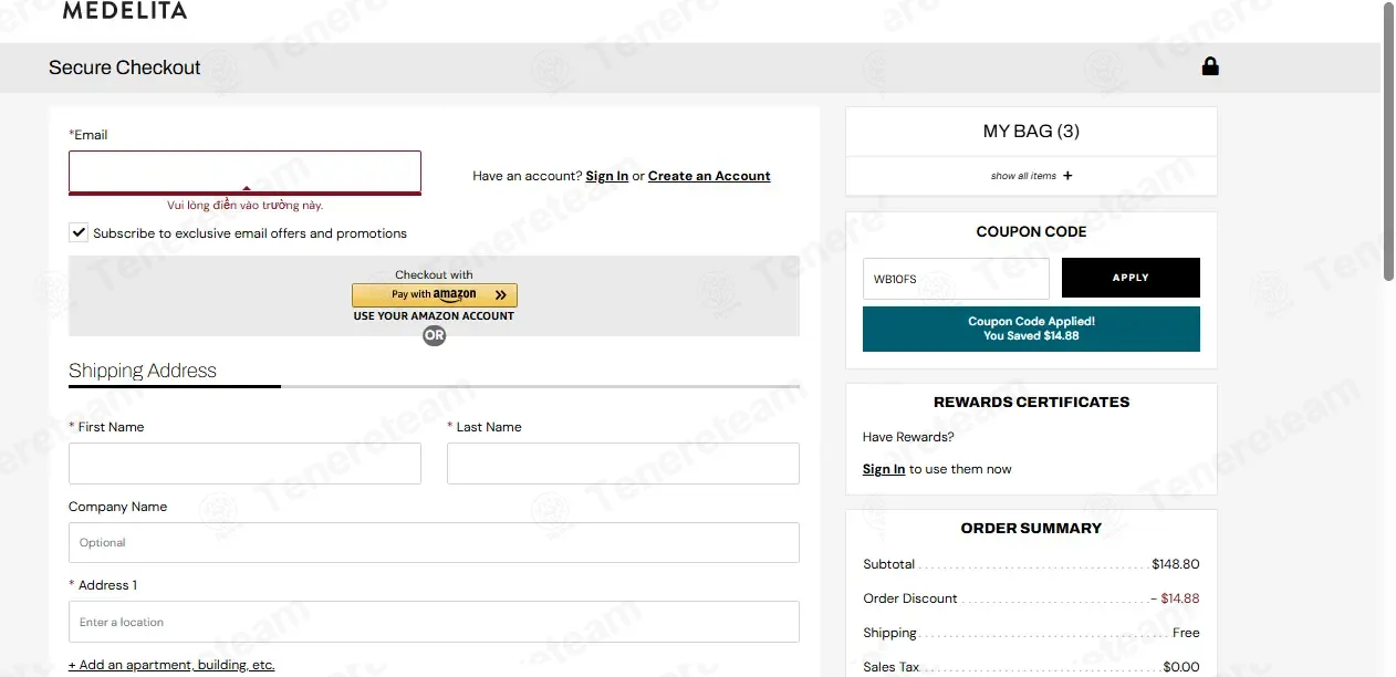 Medelita coupon code: 10% off with WB10FS. Tested and valid as 1 week ago.