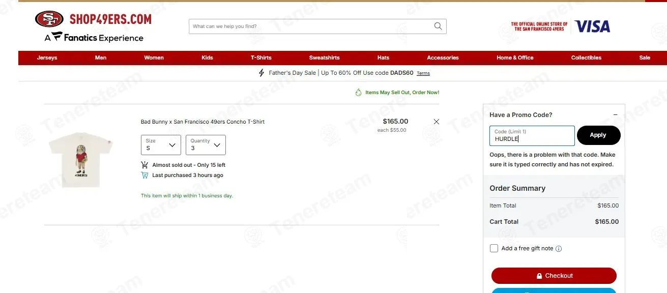 Shop 49ers coupon code: Sale off with HURDLE. Tested and valid as 2 days ago.