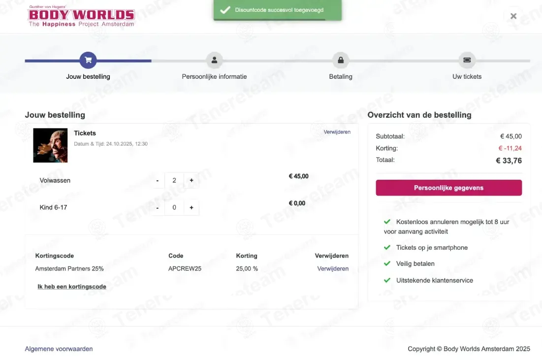 Bodyworlds NL coupon code: 25% off with APCREW25. Tested and valid as 3 days ago.