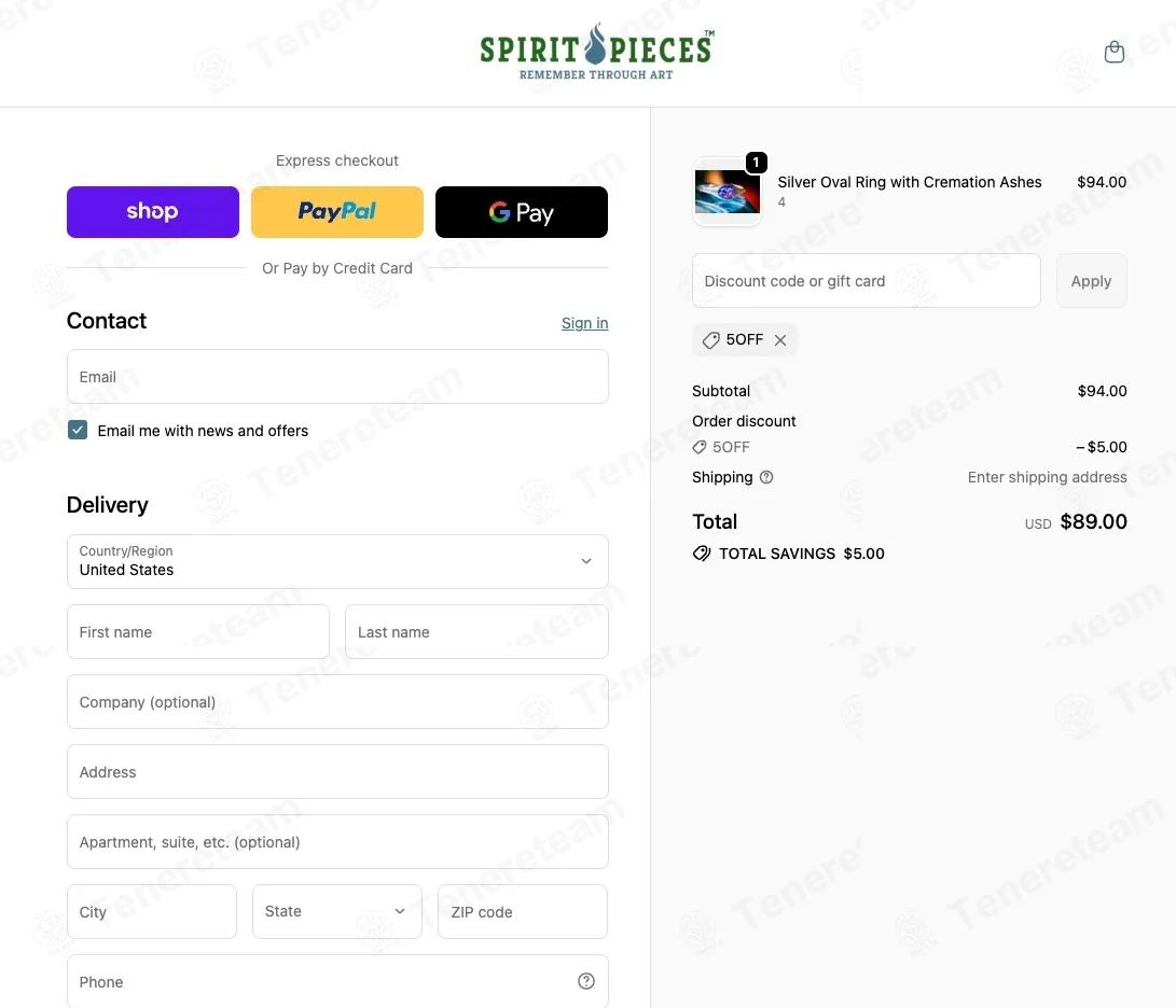 Spirit Pieces coupon code: $5 off with 5OFF. Tested and valid as 6 months ago.