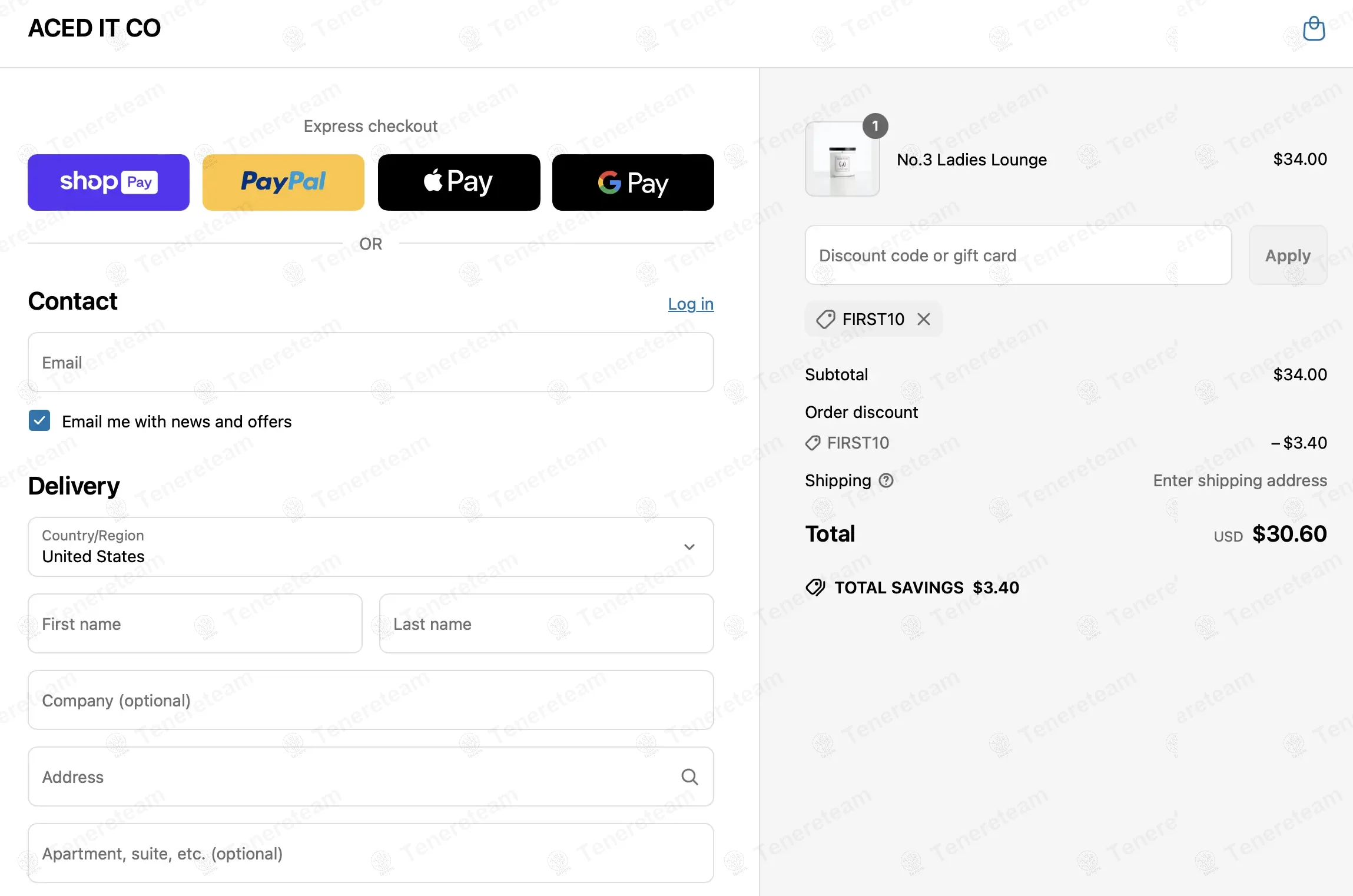 Aced It Co coupon code: 10% off with FIRST10. Tested and valid as 9 months ago.