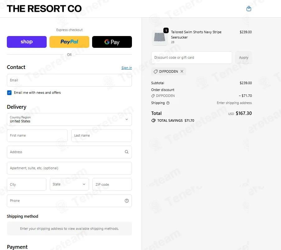 The Resort Co coupon code: 30% off with DIFPODDEN. Tested and valid as 1 month ago.
