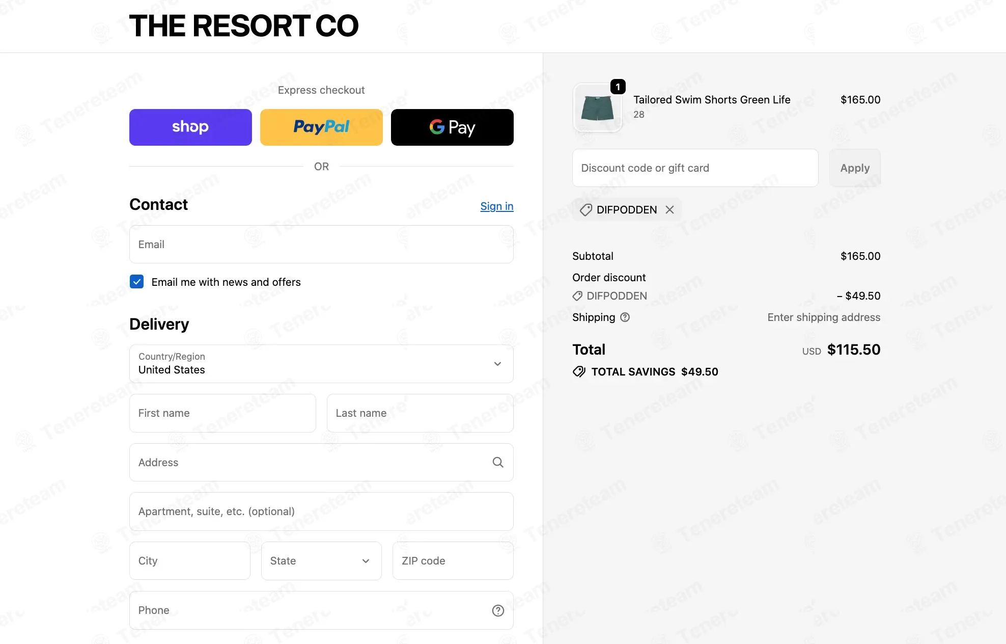 The Resort Co coupon code: 30% off with DIFPODDEN. Tested and valid as 1 month ago.