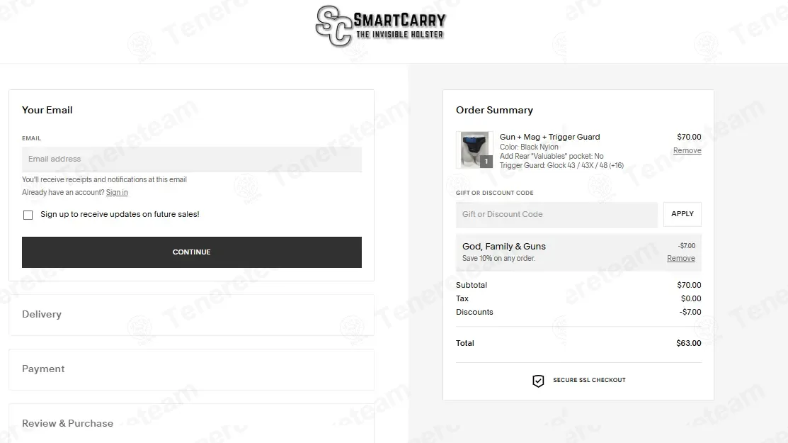 Smart Carry coupon code: 10% off with GFG10. Tested and valid as 1 month ago.