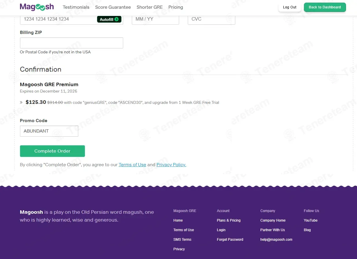 Magoosh coupon code: 30% off with ABUNDANT. Tested and valid as 2 months ago.