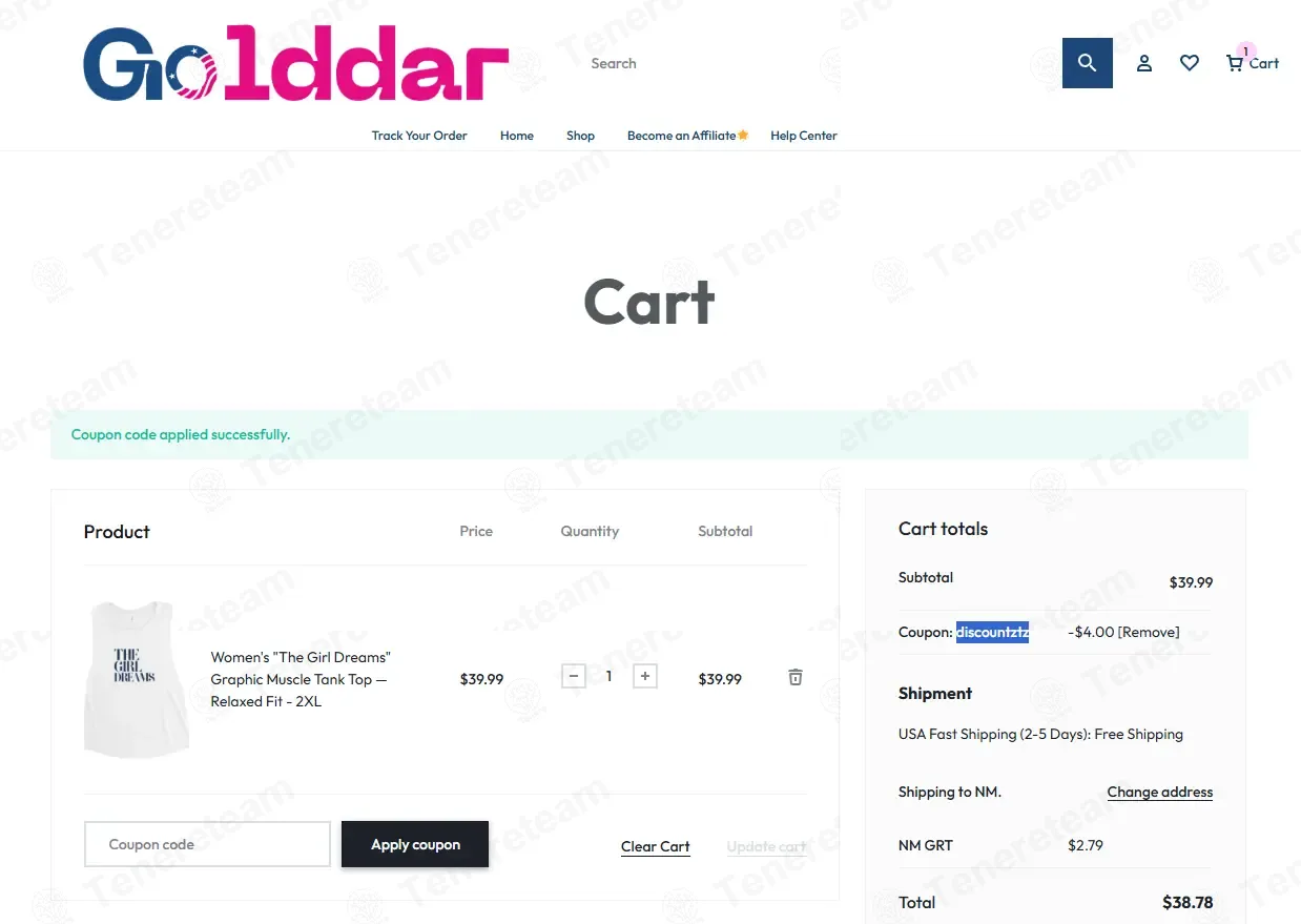 Golddar coupon code: 10% off with discountztz. Tested and valid as 1 month ago.