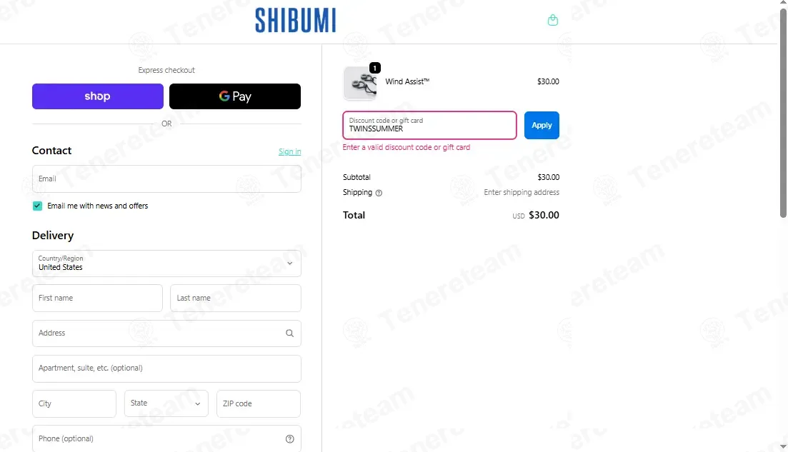 Shibumi Shade apply coupon code
