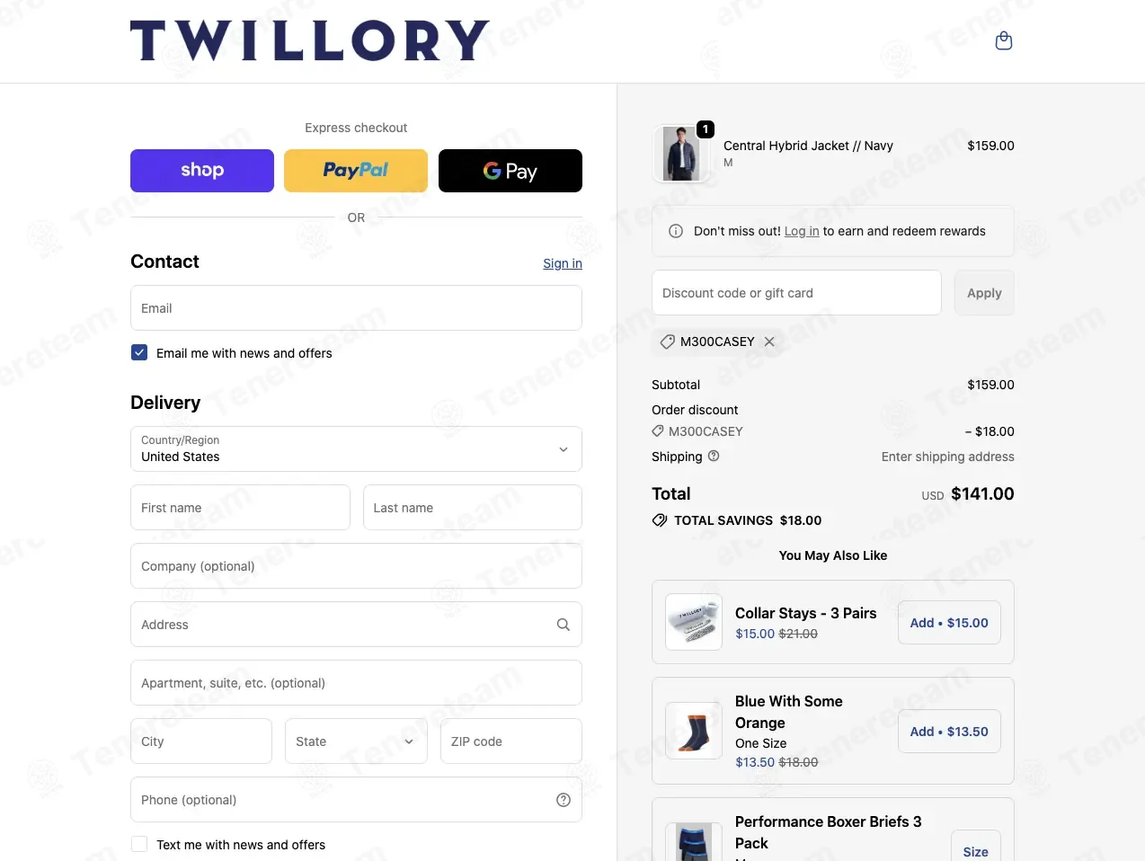 Twillory coupon code: $18 off with M300CASEY. Tested and valid as 3 weeks ago.