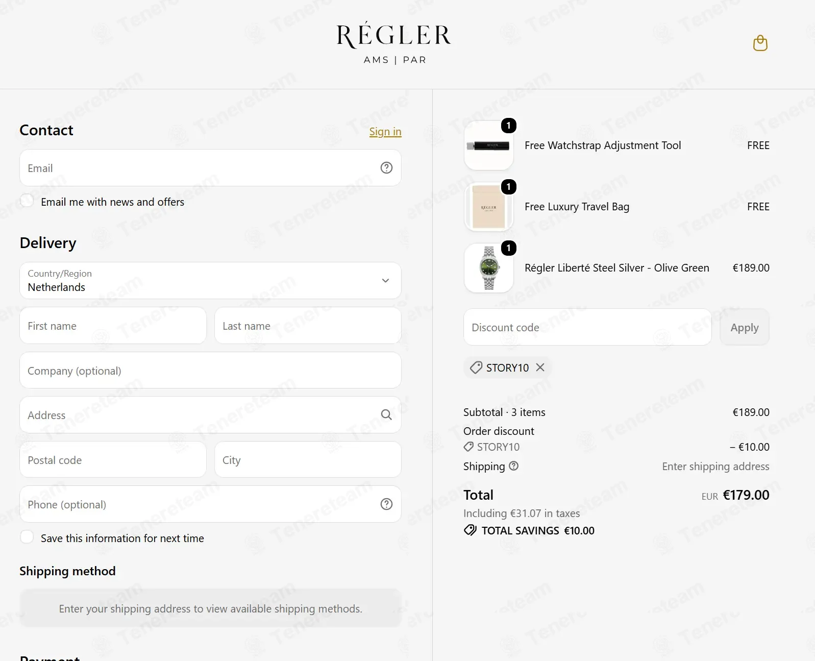 Regler Watches coupon code: €10 off with STORY10. Tested and valid as 1 month ago.