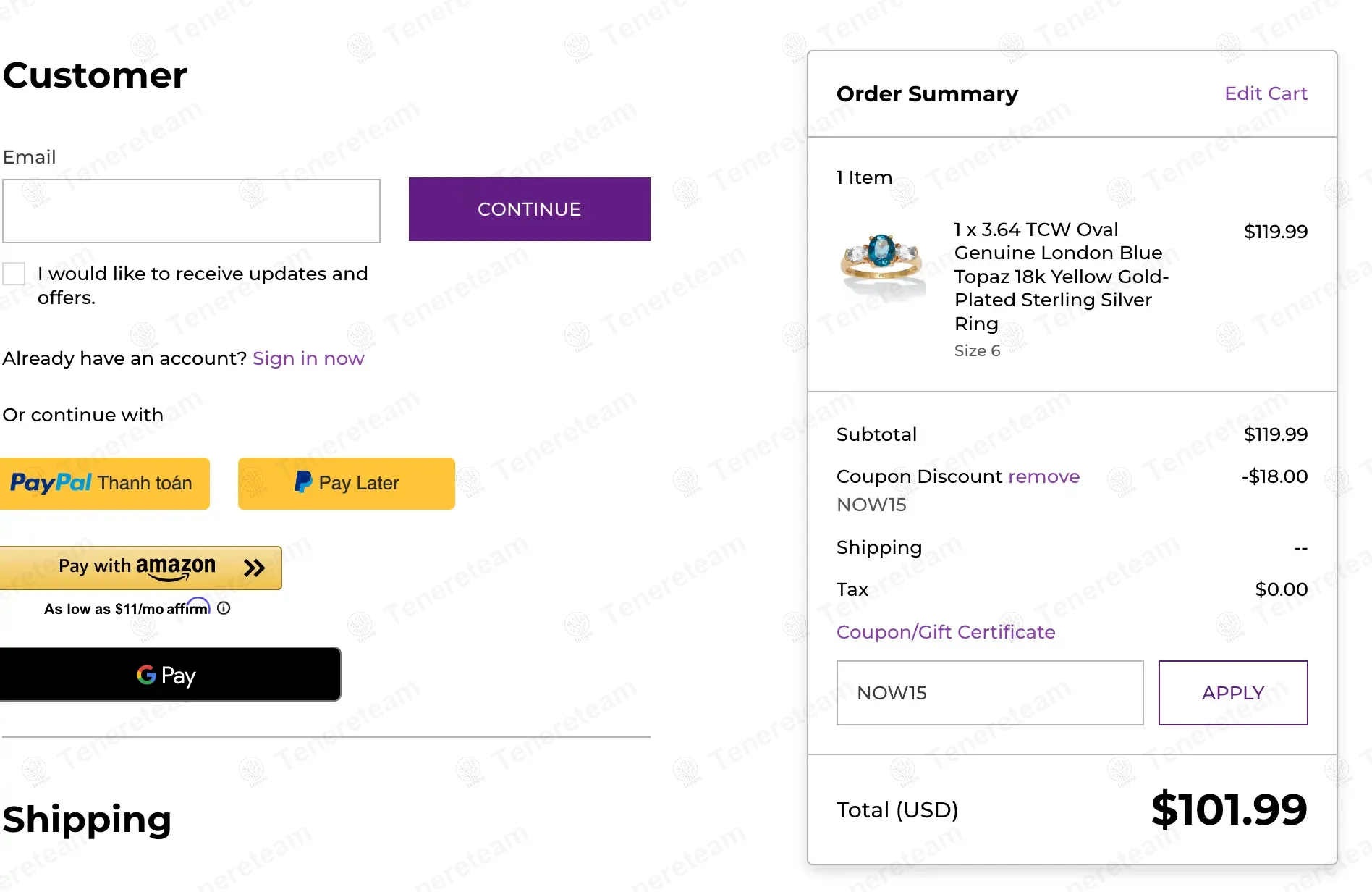 Palm Beach Jewelry coupon code: 15% off with NOW15. Tested and valid as 1 year ago.