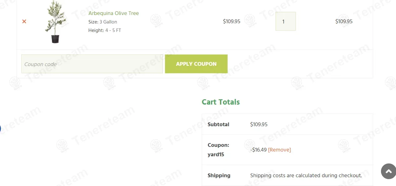 Yarden coupon code: 15% off with YARD15. Tested and valid as 1 year ago.