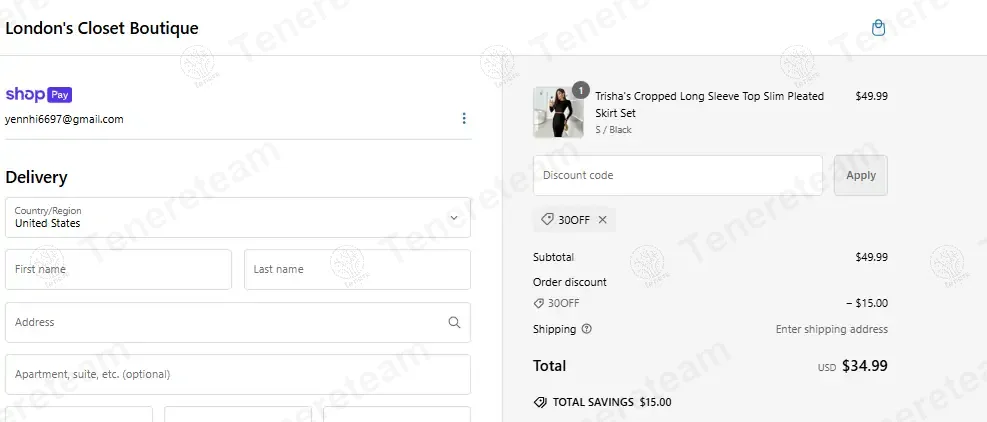 Londons Closet Boutique coupon code: 30% off with 30OFF. Tested and valid as 1 year ago.