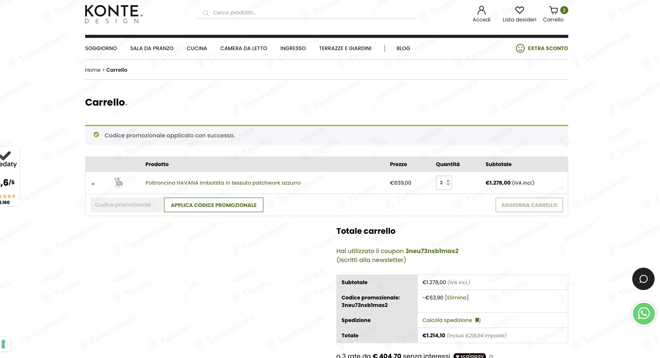 Konte Design coupon code verified as working at checkout