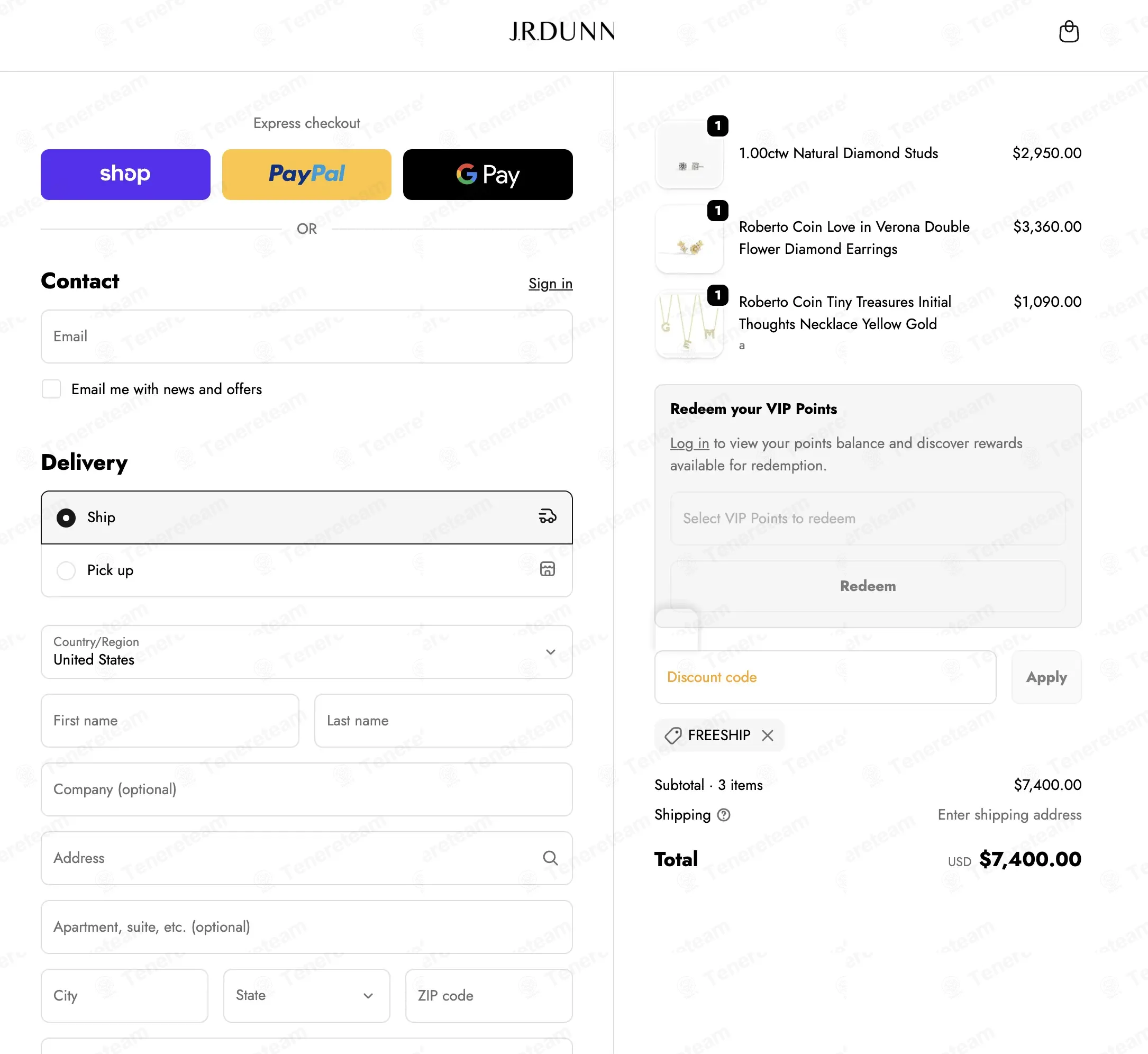 Jr Dunn Jewelers coupon code verified as working at checkout