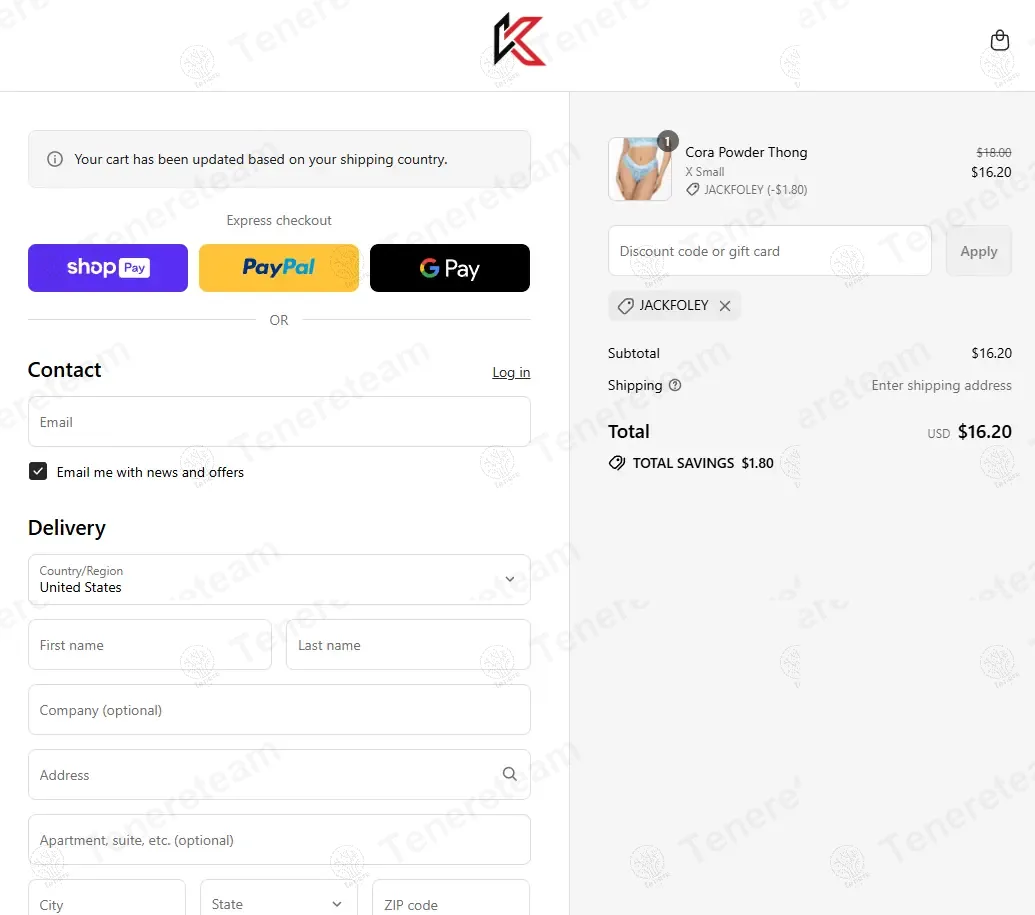 Kecks coupon code: 10% off with JACKFOLEY. Tested and valid as 7 months ago.