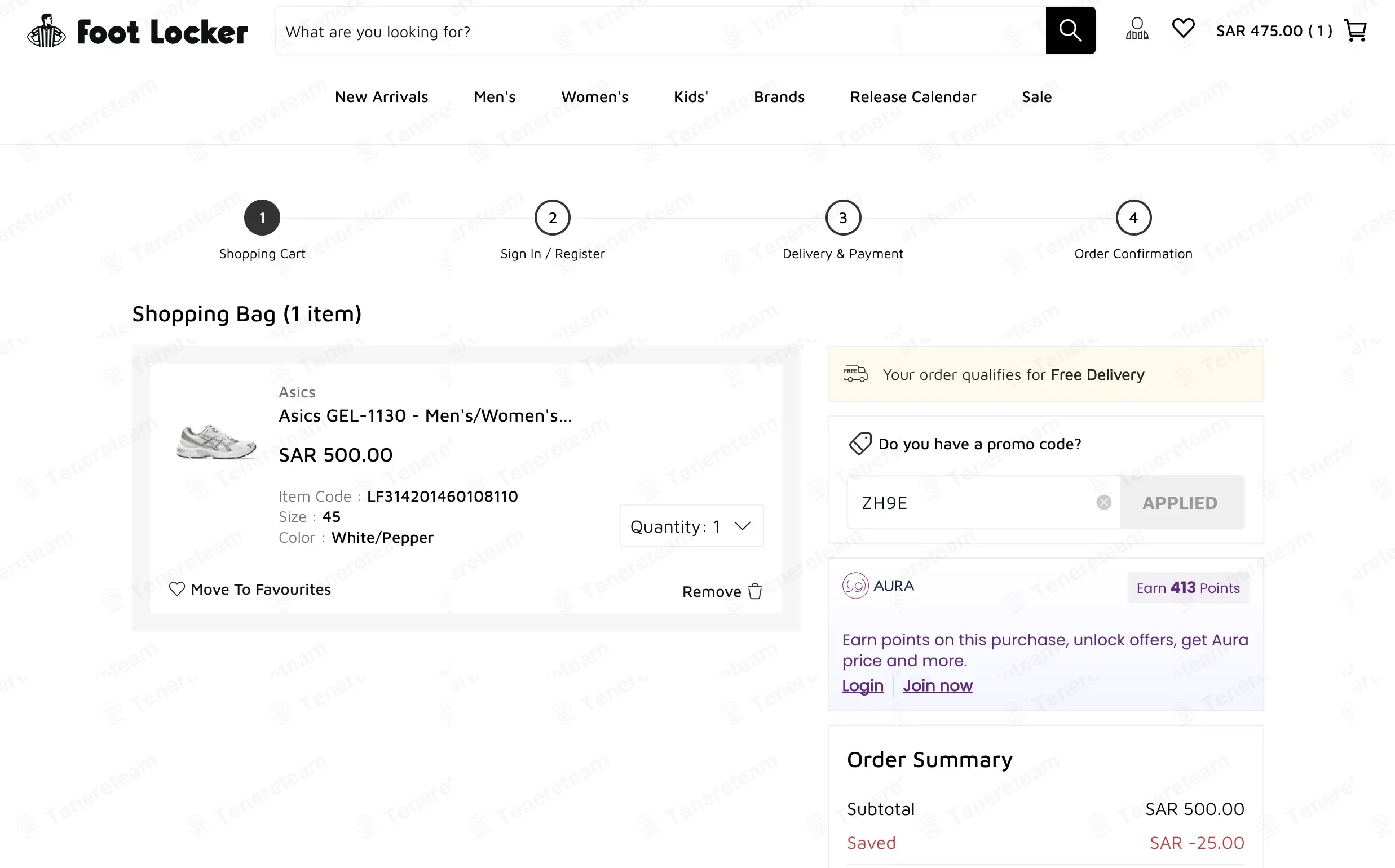 Foot Locker KSA coupon code: 5% off with ZH9. Tested and valid as 3 months ago.