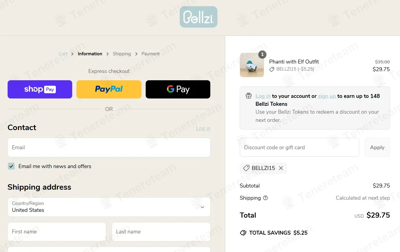 Bellzi coupon code: 15% off with BELLZI15. Tested and valid as 1 year ago.