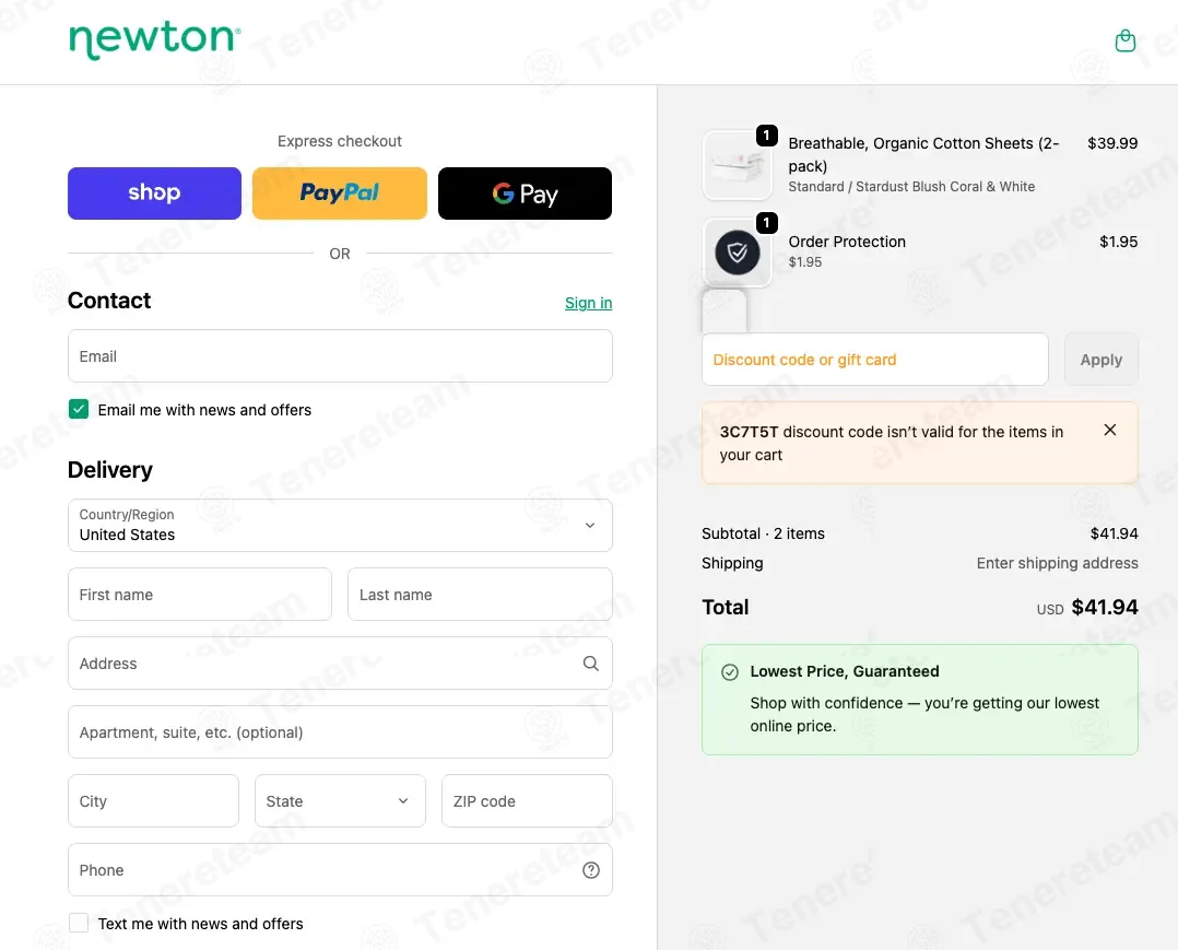 Newton Baby coupon code: 40% off with 3C7T5T. Tested and valid as 1 month ago.